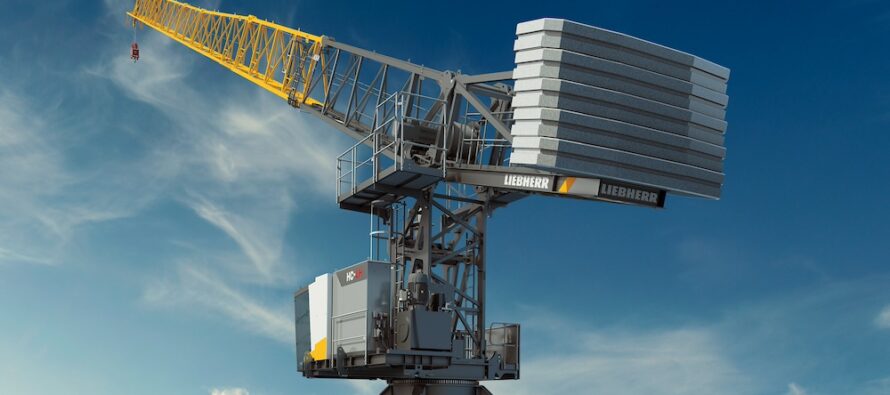 Liebherr introduces a new hydraulic luffing jib crane