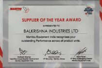 BKT awarded as Supplier of the Year by Manitou Equipment India