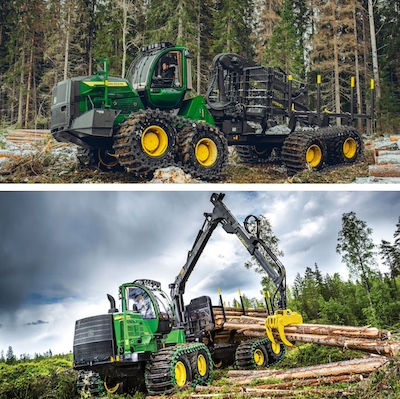 John Deere aduce la FinnMetko 2024 noua Serie H de utilaje forestiere