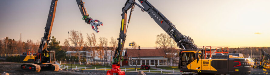 Volvo CE elevates demolition strength with improved High Reach excavators