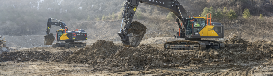 Volvo CE adds three mid-size models to revamped excavator series