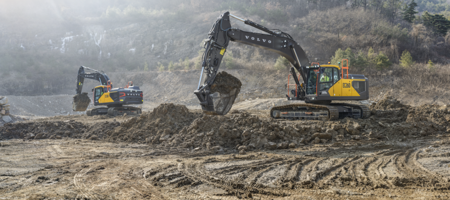 Volvo CE adds three mid-size models to revamped excavator series