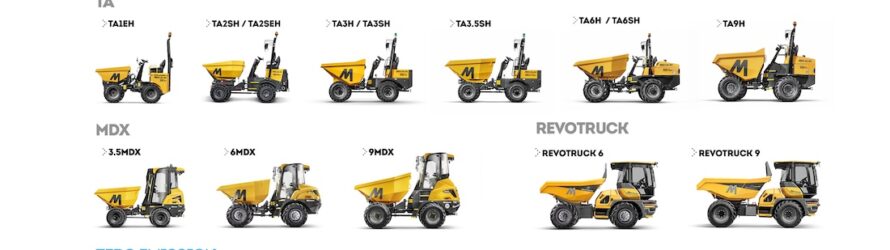 Mecalac updates its range of dumpers to the new European standard EN 474