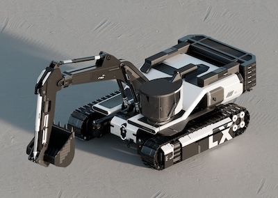 Startup-ul american Lumina a lansat prototipul de buldozer electric ML6 Moonlander 