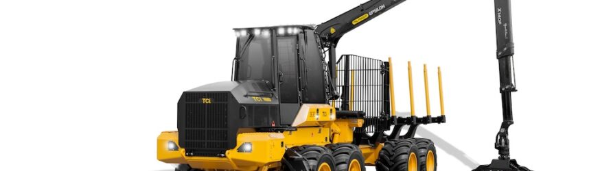 Forwarderul Tigercat 1055D a ajuns și în Europa