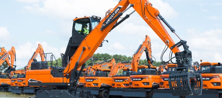 New DX270WMH-7 material handler from DEVELON