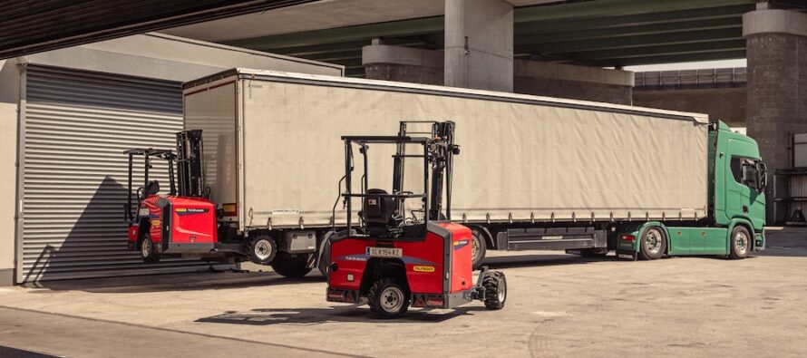 Palfinger introduces its new middle-seat truck-mounted forklift