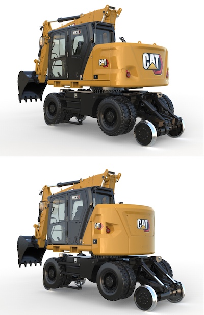 Caterpillar a lansat noul excavator feroviar-rutier de generație următoare M323