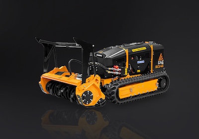Noul tractor șenilat ultracompact RCU45 pentru managementul vegetației