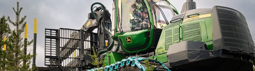 Forwarderul 1610G consolidează Seria G de utilaje forestiere John Deere