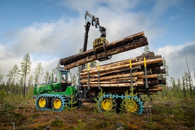 Forwarderul 1610G consolidează Seria G de utilaje forestiere John Deere