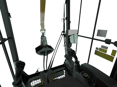 Noul excavator pe șenile pentru manipularea materialelor Cat MH3295 pentru aplicații portuare și depozite de fier vechi