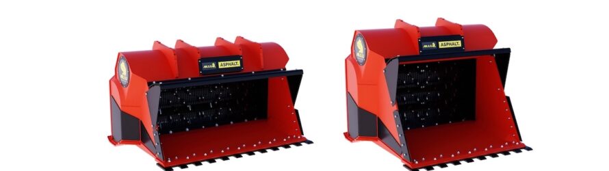 ALLU Asphalt: cupe speciale pentru reciclarea asfaltului