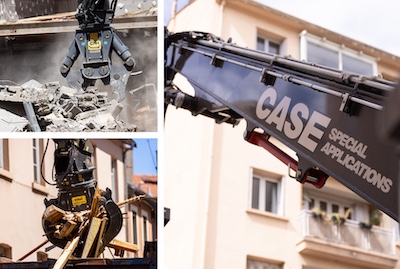 Divizia CASE Special Applications pune la treabă primul excavator ultra-compact pentru demolări la înălțime