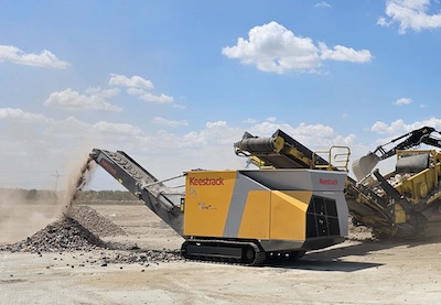 Utilaje de concasare și sortare Keestrack, profitabile și sustenabile