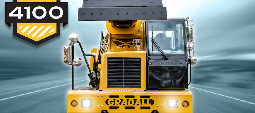 New XE 4100 highway speed wheeled excavator by Gradall
