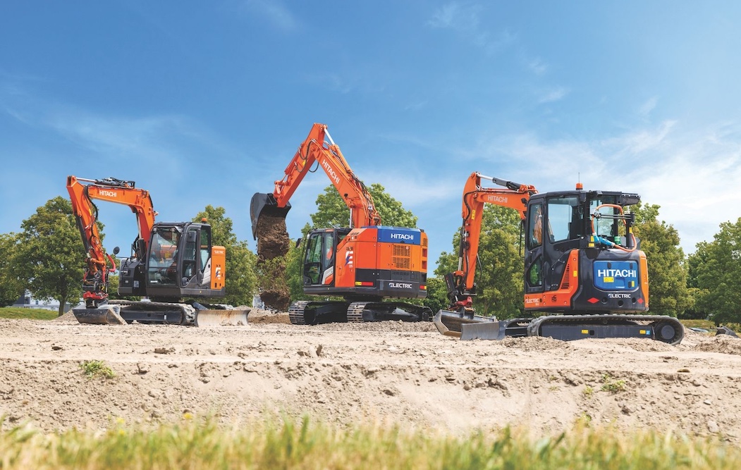 Hitachi expands electric range with ZX135-7EB excavator - M