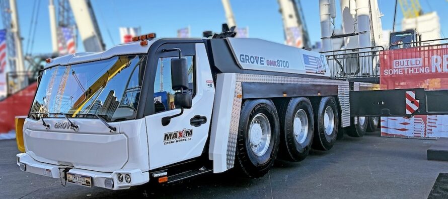 Grove a prezentat o nouă macara all-terrain de top la Conexpo 2026