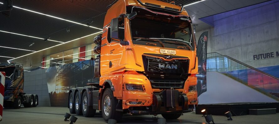 MAN a lansat noul cap tractor heavy-duty TGX cu o capacitate de 250 de tone