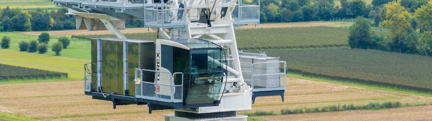 Raimondi a lansat la Conexpo 2026 macaraua turn cu braț înclinat Terex CTL 712-45