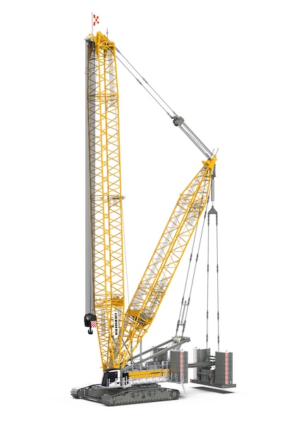 Liebherr a îmbunătățit macaraua pe șenile LR 1400.1 SX cu braț derrick