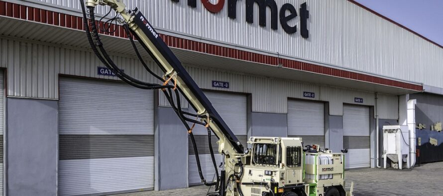 Normet anunță lansarea noului utilaj de torcretat beton, Spraymec 2100