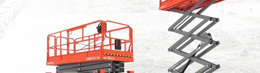 SJ6940 RTE e cea mai mare nacelă foarfecă electrică Skyjack pentru teren accidentat