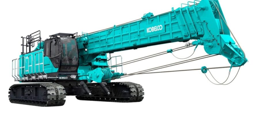 Kobelco lansează pe piața europeană noua macara pe șenile cu braț telescopic TKE750GLB