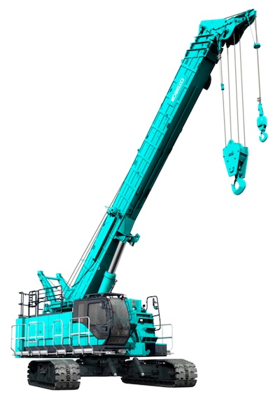 Kobelco lansează pe piața europeană noua macara pe șenile cu braț telescopic TKE750GLB