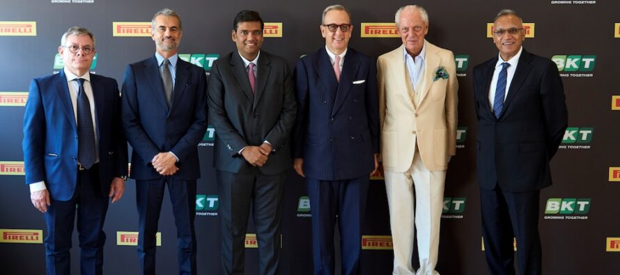 Acord Pirelli – BKT pentru producția în India de anvelope auto, sub marca Pirelli